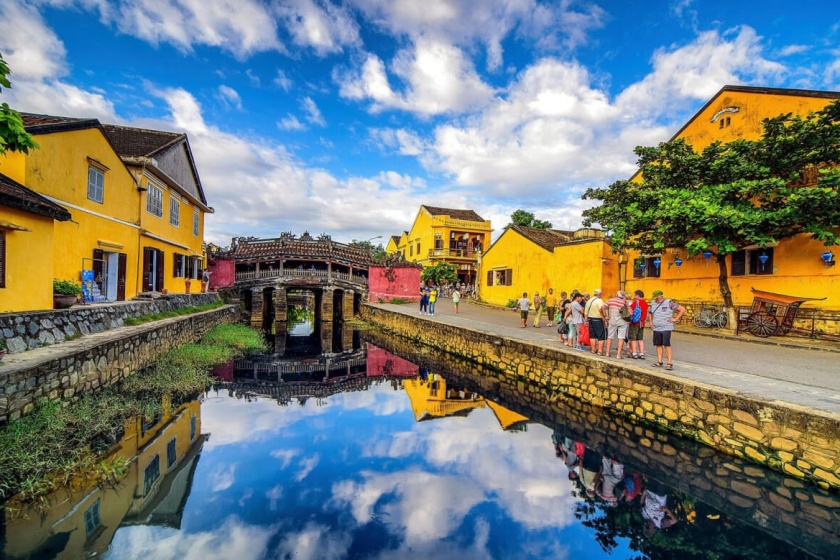 Tourists in Hoi An Town